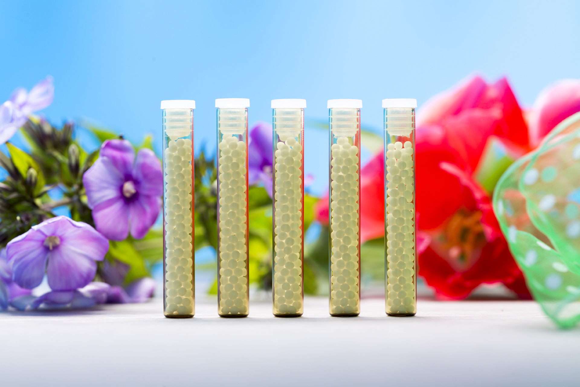 Small balls in test-tubes